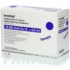 ИННОХЕП (INNOHEP) 18000 МЕ/0,9 мл раствор 30 шт - Тинзапарин LEO PHARMA