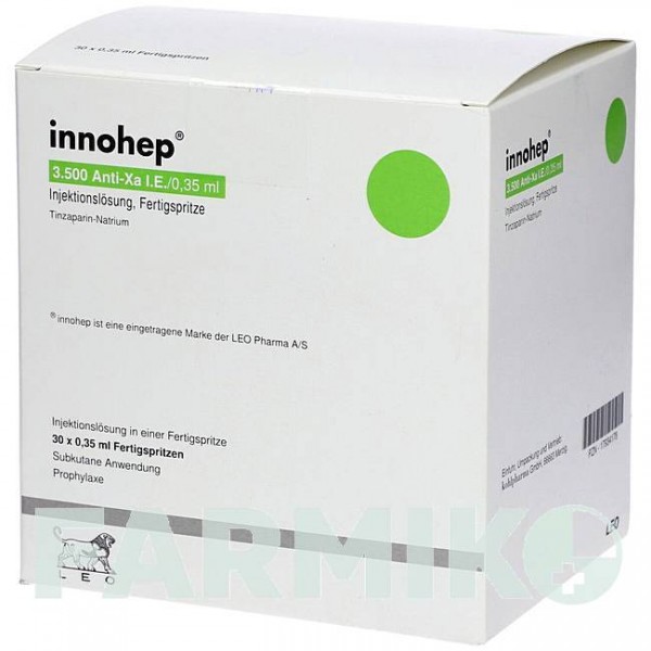 ІННОХЕП (INNOHEP) 3500 МО/0,35 мл розчин 10x0,35 мл - Тинзапарин KOHLPHARMA