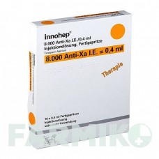 ИННОХЕП (INNOHEP) 8000 МЕ/0,4 мл раствор 10 шт - Тинзапарин LEO PHARMA