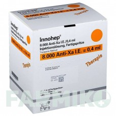 ІННОХЕП (INNOHEP) 8000 МО/0,4 мл розчин 30 шт - Тинзапарин LEO PHARMA