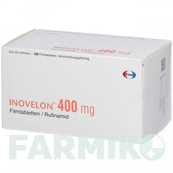 ИНОВЕЛОН (INOVELON) 400 мг таблетки 100 шт - Руфинамид EISAI