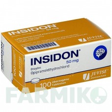 ІНСИДОН (INSIDON) 50 мг таблетки 100 шт - Опіпрамол LABORATOIRES JUVISE PHARMACEUTICALS