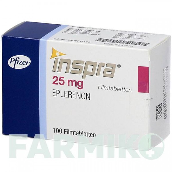 ІНСПРА (INSPRA) 25 мг таблетки 100 шт - Еплеренон ABACUS MEDICINE