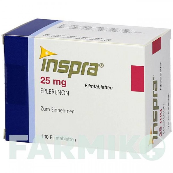 ІНСПРА (INSPRA) 25 мг таблетки 50 шт - Еплеренон AXICORP PHARMA