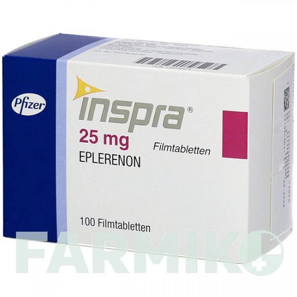 ІНСПРА (INSPRA) 25 мг таблетки 100 шт - Еплеренон BB FARMA