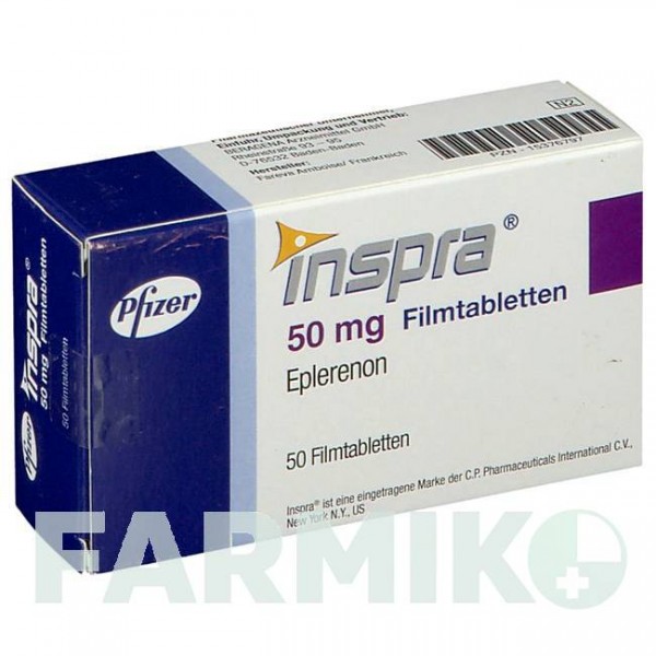 ІНСПРА (INSPRA) 50 мг таблетки 50 шт - Еплеренон DOCPHARM
