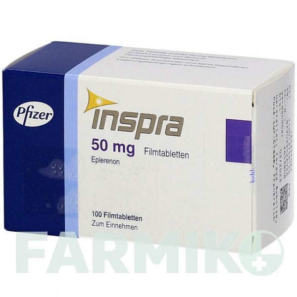 ИНСПРА (INSPRA) 50 мг таблетки 50 шт - Эплеренон KOHLPHARMA