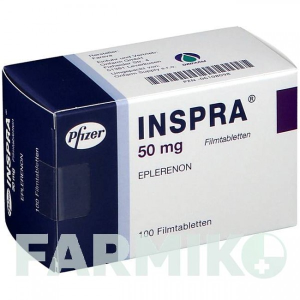ИНСПРА (INSPRA) 50 мг таблетки 100 шт - Эплеренон ORIFARM