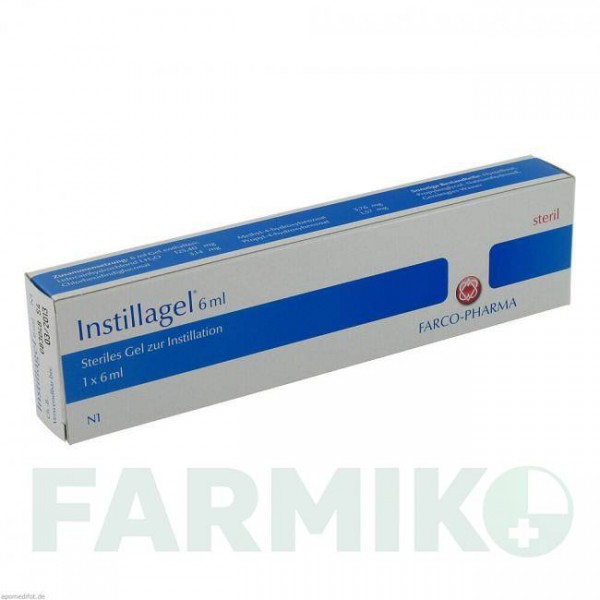 ІНСТІЛЛАГЕЛЬ (INSTILLAGEL) гель 6 мл - Лідокаїн, Інше FARCO-PHARMA