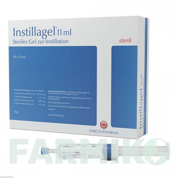 ИНСТИЛЛАГЕЛЬ (INSTILLAGEL) гель 10x11 мл - Лидокаин, Другое FARCO-PHARMA