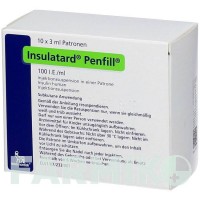 ІНСУЛАТАРД (INSULATARD) 100 МО/мл суспензія 10x3 мл - Інсулін (людський) AXICORP PHARMA