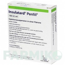 ИНСУЛАТАРД (INSULATARD) 100 МЕ/мл картриджи 5x3 мл - Инсулин (человеческий) KOHLPHARMA
