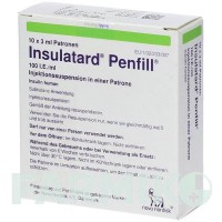 ИНСУЛАТАРД (INSULATARD) 100 МЕ/мл картриджи 10x3 мл - Инсулин (человеческий) KOHLPHARMA