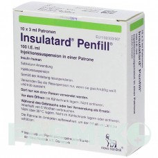ИНСУЛАТАРД (INSULATARD) 100 МЕ/мл картриджи 10x3 мл - Инсулин (человеческий) KOHLPHARMA