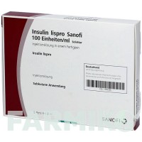 ИНСУЛИН ЛИЗПРО (INSULIN LISPRO) 100 ЕД/мл раствор 5x3 мл - Инсулин лизпро EURIMPHARM