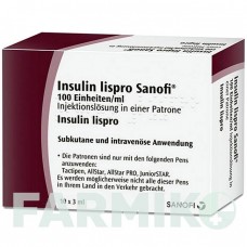 ИНСУЛИН ЛИЗПРО (INSULIN LISPRO) 100 ЕД/мл раствор 10x3 мл - Инсулин лизпро SANOFI