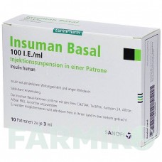 ИНСУМАН (INSUMAN) 100 МЕ/мл суспензия 10x3 мл - Инсулин (человеческий) EURIMPHARM