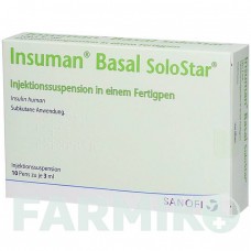 ИНСУМАН (INSUMAN) 100 МЕ/мл суспензия 10x3 мл - Инсулин (человеческий) ORIFARM