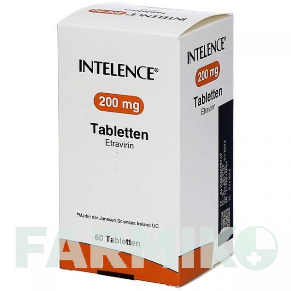 ИНТЕЛЕНС (INTELENCE) 200 мг таблетки 60 шт - Этравирин EMRA-MED