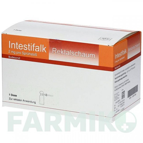 ИНТЕСТИФАЛЬК (INTESTIFALK) 1 х 14 доз пена 1 шт - Будесонид KOHLPHARMA