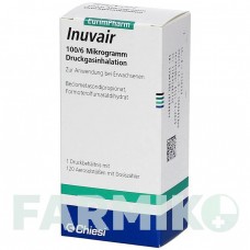 ИНУВАЙР (INUVAIR) 100/6 мкг 120 доз ингалятор 1 шт - Формотерол, Беклометазон EURIMPHARM