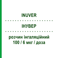 ИНУВЕР (INUVER) 100/6 мкг/доза раствор ингаляционный 120 доз - Формотерол, Беклометазон CHIESI