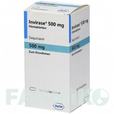 ІНВІРАЗА (INVIRASE) 500 мг таблетки 120 шт - Саквінавір ABACUS MEDICINE
