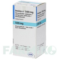 ІНВІРАЗА (INVIRASE) 500 мг таблетки 120 шт - Саквінавір CC PHARMA