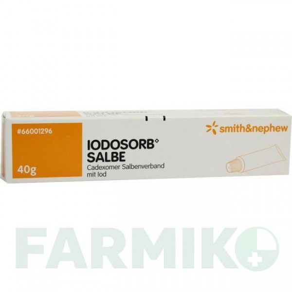 ЙОДОСОРБ (IODOSORB) мазь 40 г - Активные вещества SMITH & NEPHEW