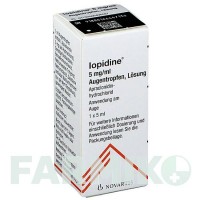 ЙОПИДИН (IOPIDINE) 5 мг/мл краплі 5 мл - Апраклонідин NOVARTIS