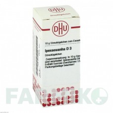 ИПЕКАКУАНА (IPECACUANHA) D 3 глобули 10 г - Гомеопатия DHU