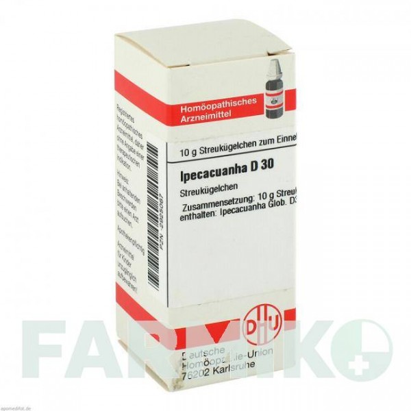 ИПЕКАКУАНА (IPECACUANHA) D 30 глобули 10 г - Гомеопатия DHU
