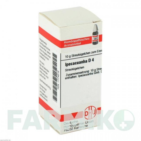ИПЕКАКУАНА (IPECACUANHA) D 4 глобули 10 г - Гомеопатия DHU
