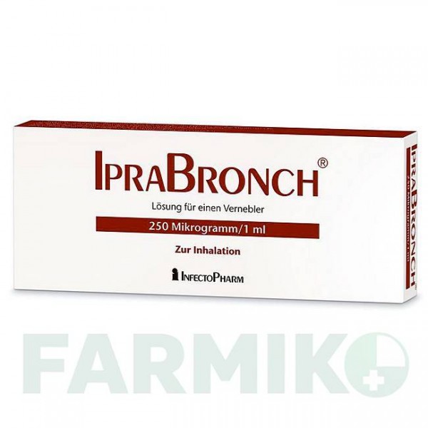 ІПРАБРОНХ (IPRABRONCH) 250 мкг/1 мл розчин 50 шт - Іпратропію бромід INFECTOPHARM