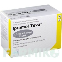ИПРАМОЛ (IPRAMOL) 0,5 + 2,5 мг/2,5 мл раствор 2x30 шт - Сальбутамол, Ипратропия бромид TEVA