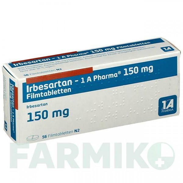 ИРБЕСАРТАН (IRBESARTAN) 150 мг таблетки 56 шт - Ирбесартан 1 A PHARMA