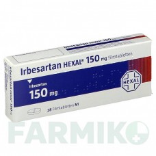 ИРБЕСАРТАН (IRBESARTAN) 150 мг таблетки 28 шт - Ирбесартан HEXAL