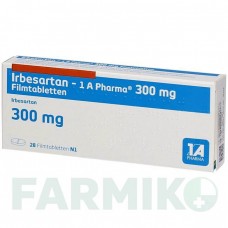 ІРБЕСАРТАН (IRBESARTAN) 300 мг таблетки 28 шт - Ірбесартан 1 A PHARMA