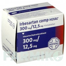 ІРБЕСАРТАН (IRBESARTAN) 300 мг/12,5 мг таблетки 98 шт - Ірбесартан, Гідрохлоротіазид HEXAL