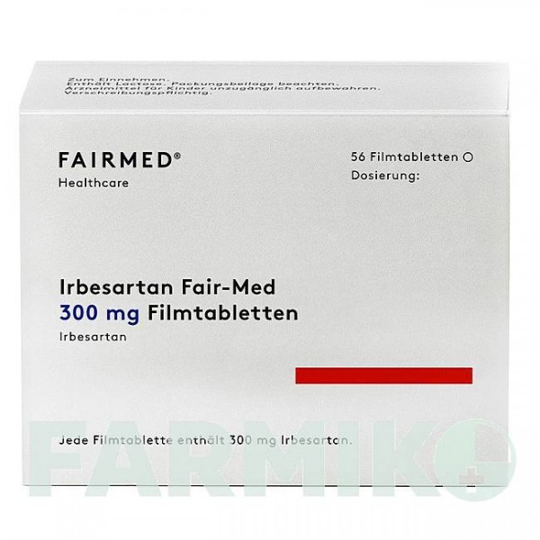 ИРБЕСАРТАН (IRBESARTAN) 300 мг таблетки 56 шт - Ирбесартан FAIRMED HEALTHCARE