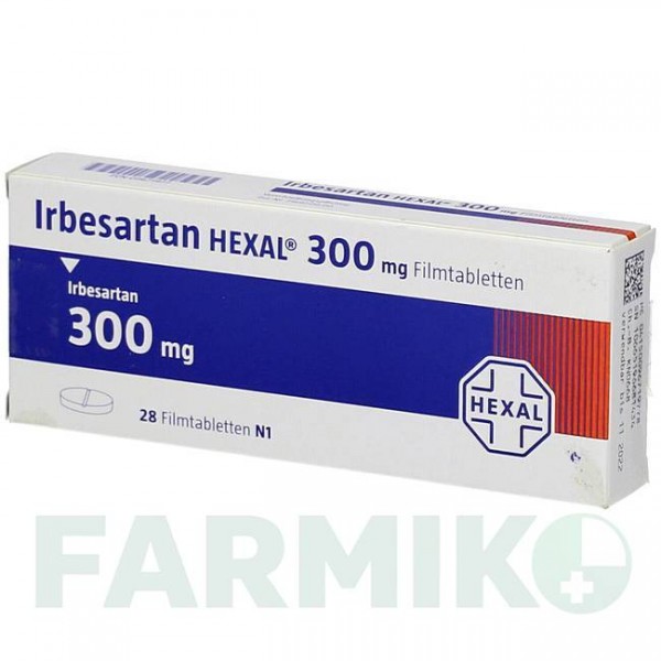 ИРБЕСАРТАН (IRBESARTAN) 300 мг таблетки 28 шт - Ирбесартан HEXAL