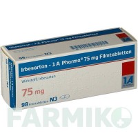 ИРБЕСАРТАН (IRBESARTAN) 75 мг таблетки 56 шт - Ирбесартан 1 A PHARMA