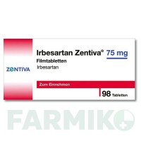 ІРБЕСАРТАН (IRBESARTAN) 75 мг таблетки 98 шт - Ірбесартан ZENTIVA