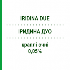 ИРИДИНА ДУЭ (IRIDINA DUE) 0,05% капли глазные 10 шт 0,5 мл - Нафазолин MONTEFARMACO
