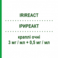 ИРИРЕАКТ (IRIREACT) 3 мг/мл + 0,5 мг/мл капли глазные 0,5 мл - Тетризолин, Другое GENETIC