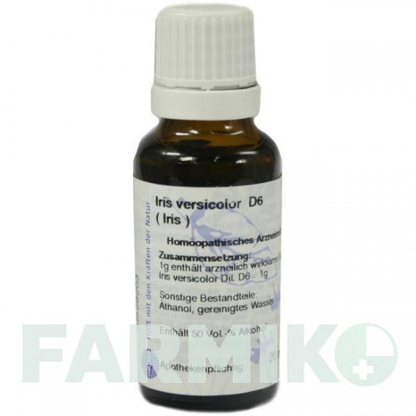 ИРИС ВЕРСИКОЛОР (IRIS VERSICOLOR) D 6 раствор 20 мл - Гомеопатия HANOSAN