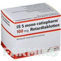 ИЗ 5 МОНО (IS 5 MONO) 100 мг таблетки 100 шт - Изосорбида мононитрат RATIOPHARM