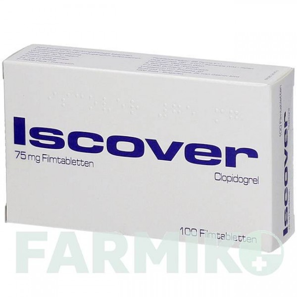 ИСКОВЕР (ISCOVER) 75 мг таблетки 100 шт - Клопидогрел BB FARMA