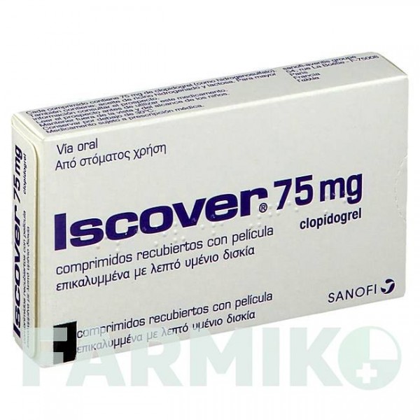 ИСКОВЕР (ISCOVER) 75 мг таблетки 100 шт - Клопидогрел EMRA-MED