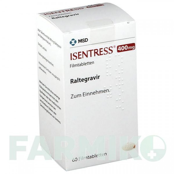 ИСЕНТРЕСС (ISENTRESS) 400 мг таблетки 60 шт - Ралтегравир 1 0 1 CAREFARM